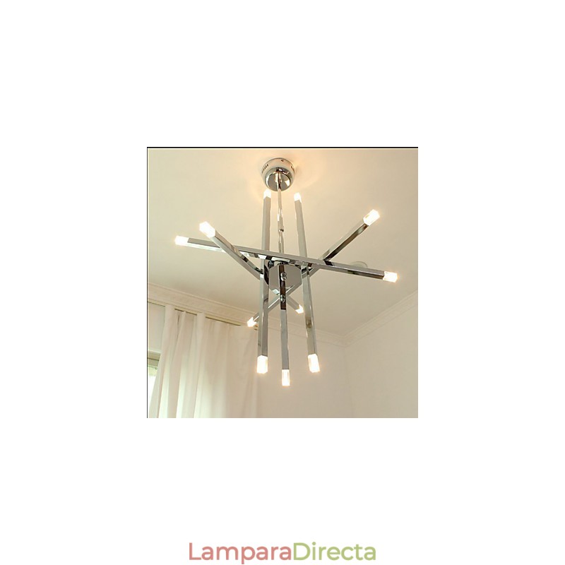 Lámparas de diseño de iluminación creativa de moda Lámpara de araña de 12 luces