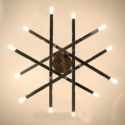 Lámparas de diseño de iluminación creativa de moda Lámpara de araña de 12 luces