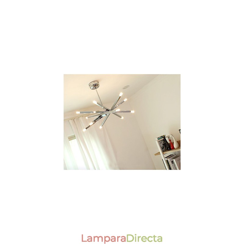 Lámparas de diseño de iluminación creativa de moda Lámpara de araña de 12 luces