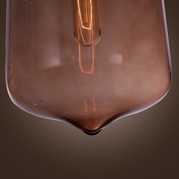 Lámpara colgante moderna de cristal de 70 W con diseño de botella transparente