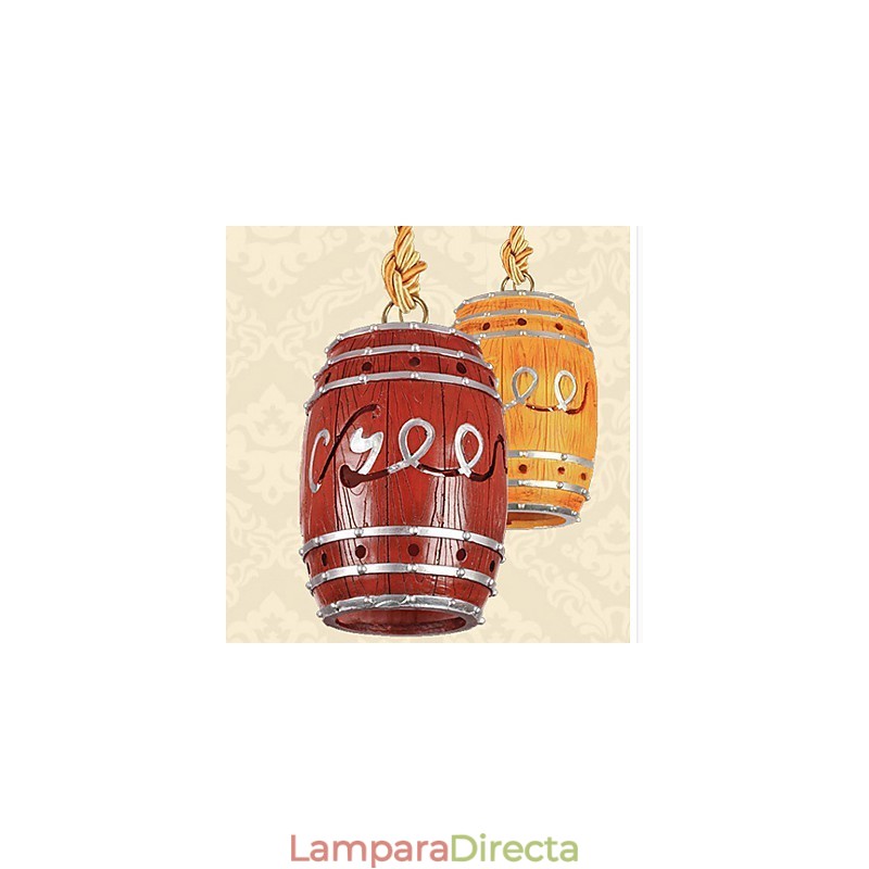 Lámpara de araña de resina de barril con decoración minimalista moderna