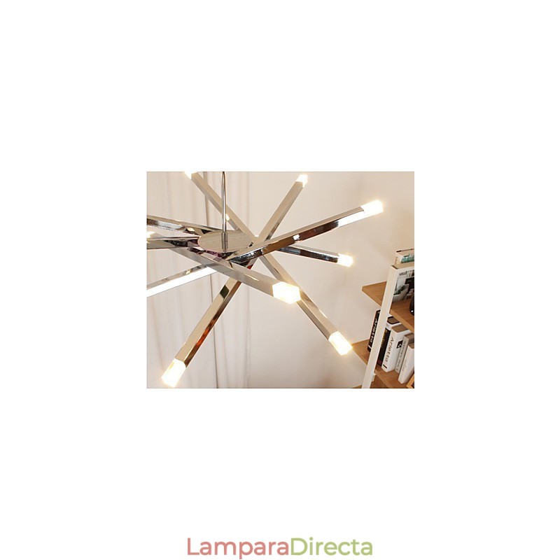 Lámparas de diseño de iluminación creativa de moda Lámpara de araña de 12 luces