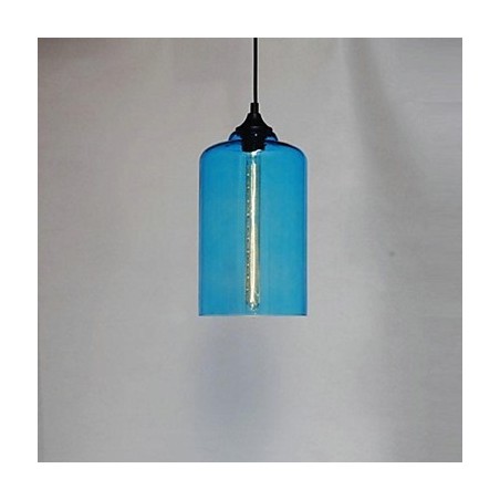 Lámpara colgante con diseño de botella, 1 luz, con pintura de hierro concisa Lámpara colgante con diseño de botella, 1 luz, con pintura de hierro concisa