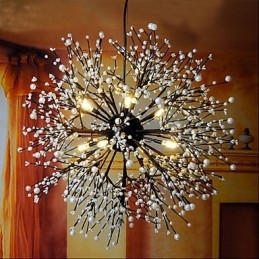 Colgante de estrella de viento industrial, ropa decorativa, fuegos artificiales, luz brillante