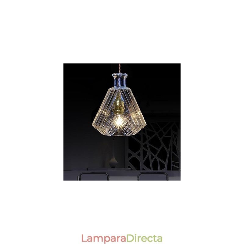 Lámpara colgante de metal contemporánea moderna