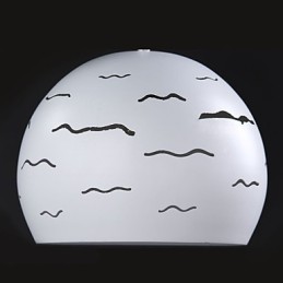 Iluminación creativa moderna y sencilla de hierro blanco real