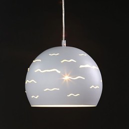 Iluminación creativa moderna y sencilla de hierro blanco real