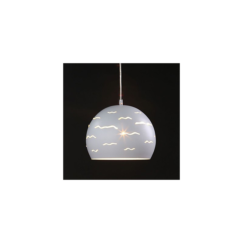 Iluminación creativa moderna y sencilla de hierro blanco real