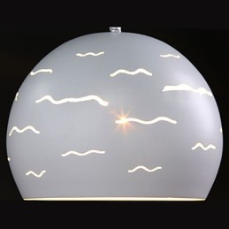 Iluminación creativa moderna y sencilla de hierro blanco real