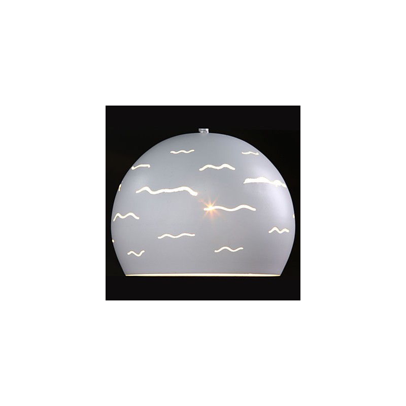 Iluminación creativa moderna y sencilla de hierro blanco real