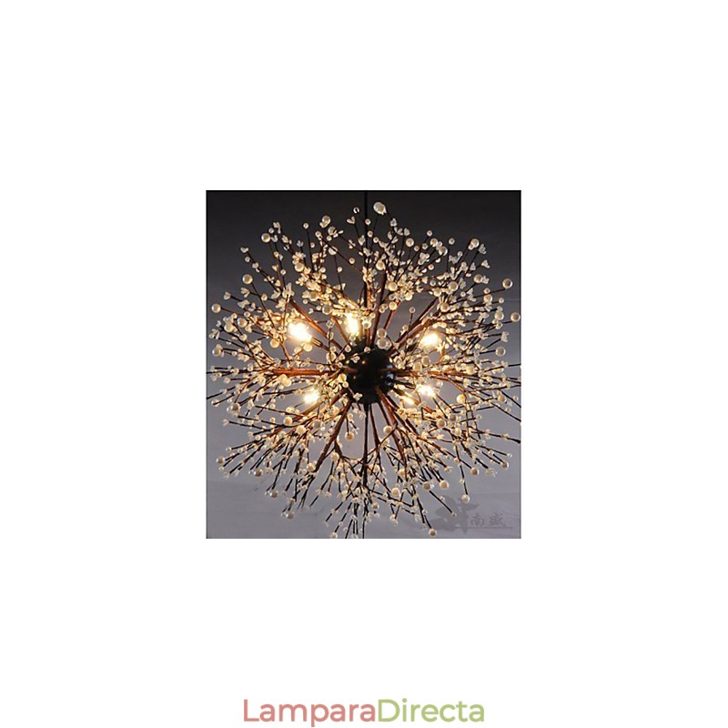 Colgante de estrella de viento industrial, ropa decorativa, fuegos artificiales, luz brillante