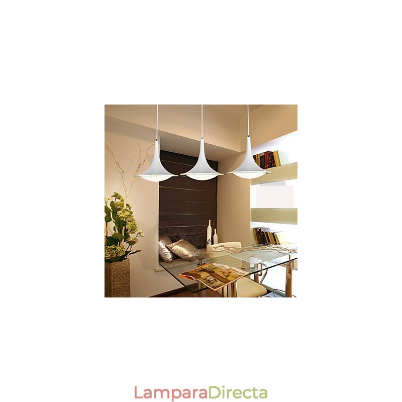 1 Lámpara colgante de acrílico con forma de gota