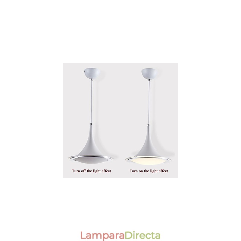 1 Lámpara colgante de acrílico con forma de gota