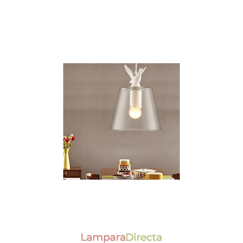 Lámpara de cristal de un solo cabezal creativa retro de estilo americano del Nordic Cafe