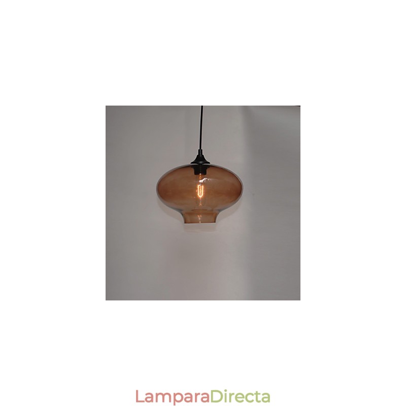 Lámpara colgante con diseño de burbujas, 1 luz, minimalista, de hierro pintado