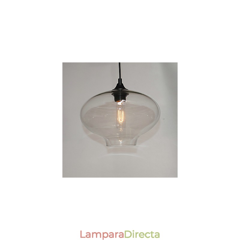 Lámpara colgante con diseño de burbujas, 1 luz, minimalista, de hierro pintado