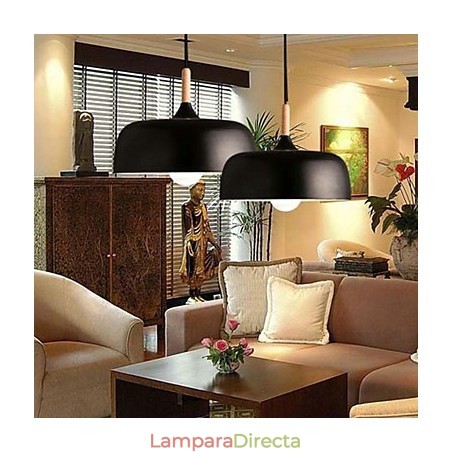 Lámpara colgante de metal con pintura campestre Lámpara colgante de metal con pintura campestre