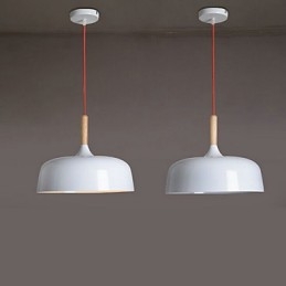 Lámpara colgante de metal con pintura campestre