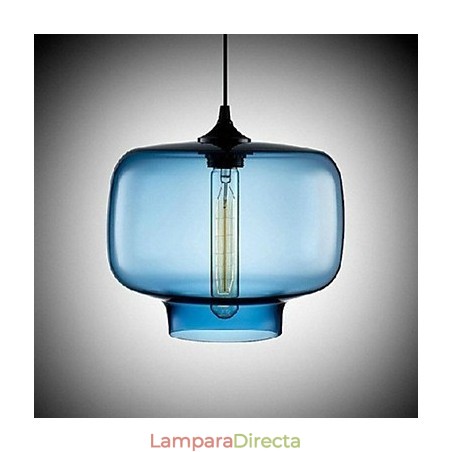 Lámpara colgante con diseño de botella, 1 luz, con pintura de hierro concisa Lámpara colgante con diseño de botella, 1 luz, con pintura de hierro concisa