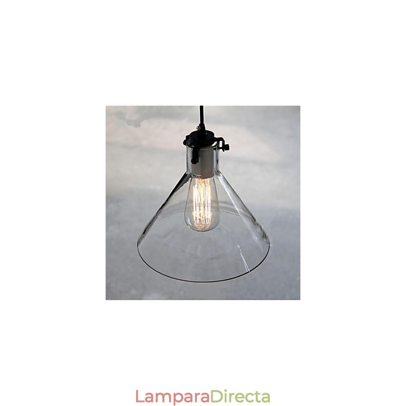 Lámpara de cristal de un solo cabezal creativa retro de estilo americano del Nordic Cafe