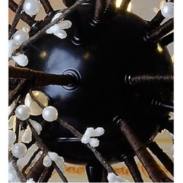 Colgante de estrella de viento industrial, ropa decorativa, fuegos artificiales, luz brillante
