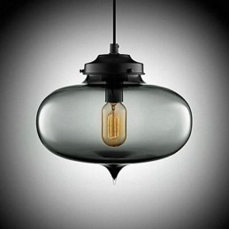 Lámpara colgante con diseño de burbujas, 1 luz, minimalista, de hierro pintado