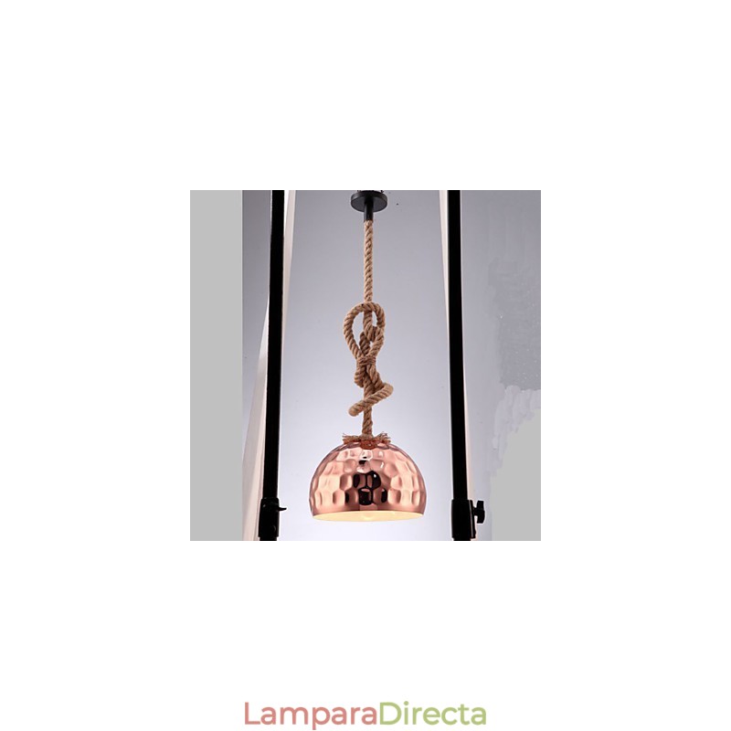 Lámpara de araña estilo country americano con cuerda creativa