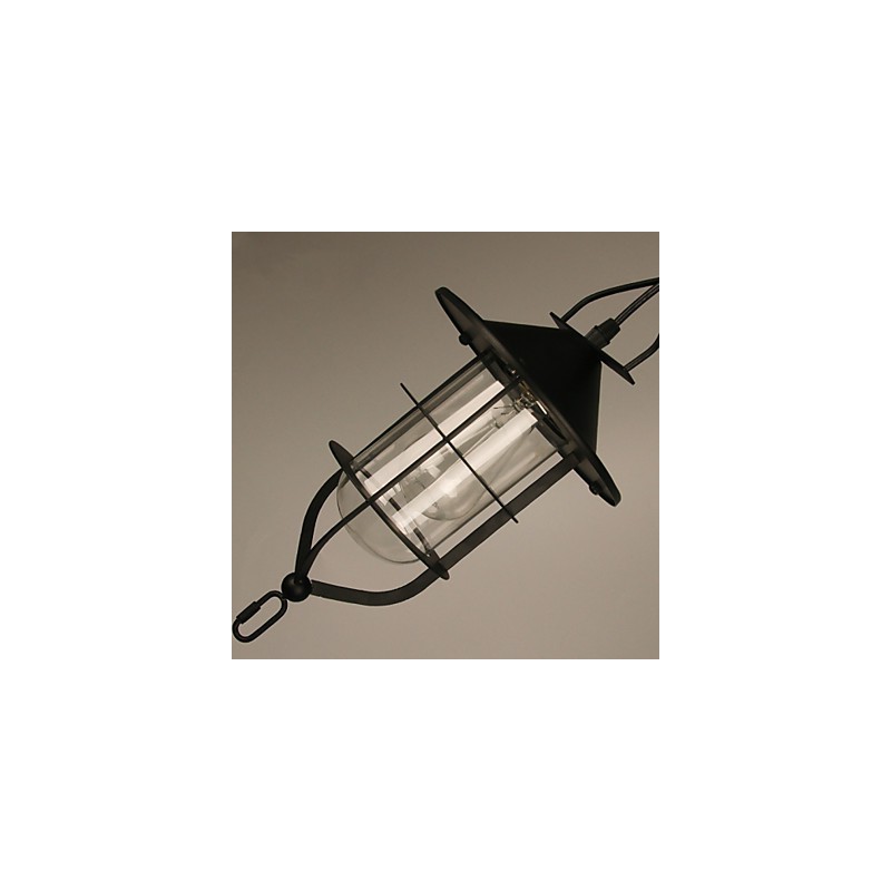 Lámpara colgante de metal con pintura estilo mini retro