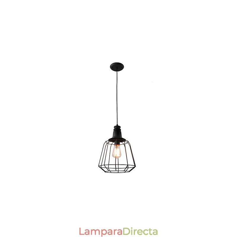 Lámpara colgante de metal con pintura estilo rústico estilo campestre retro en miniatura para garaje