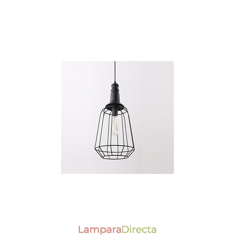 Lámpara colgante de metal con pintura estilo rústico estilo campestre retro en miniatura para garaje