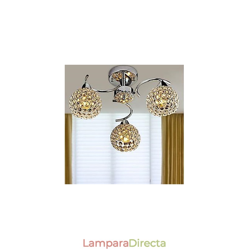 Lámpara de techo de cristal moderno que absorbe la luz de la cúpula Lámpara de araña para comidas Lámpara colgante para sentarse