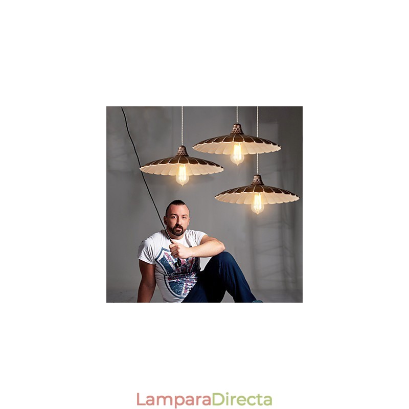Lámparas colgantes estilo mini retro de metal