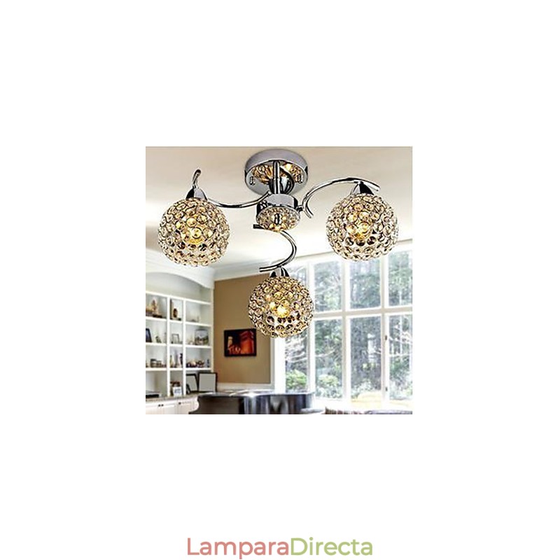 Lámpara de techo de cristal moderno que absorbe la luz de la cúpula Lámpara de araña para comidas Lámpara colgante para sentarse