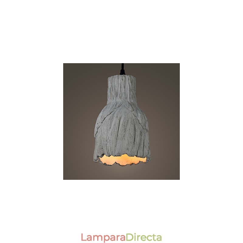 Lámpara colgante de cerámica industrial vintage Edison, luminaria colgante para decoración del hogar.