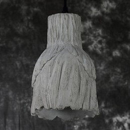 Lámpara colgante de cerámica industrial vintage Edison, luminaria colgante para decoración del hogar.