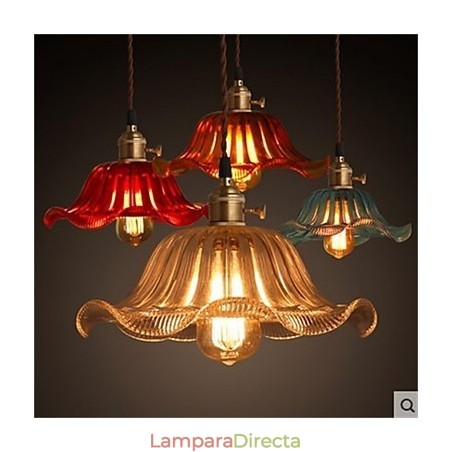 Lámpara de araña de cristal con flores de estilo retro de Shanghai con tapa de cobre Lámpara de araña de cristal con flores de estilo retro de Shanghai con tapa de cobre