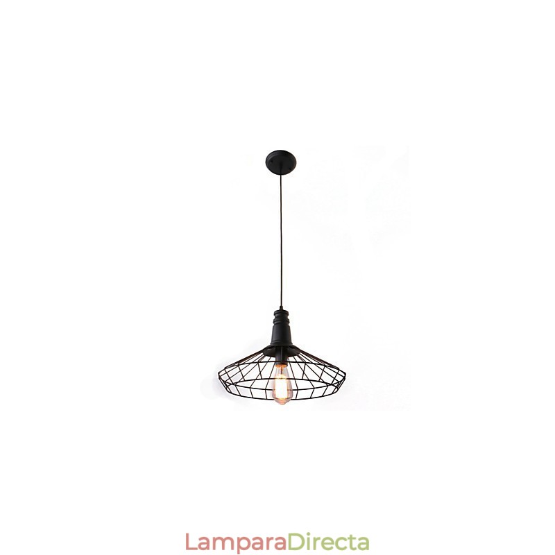 Lámpara colgante de metal con pintura estilo rústico estilo campestre retro en miniatura para garaje