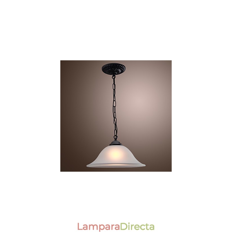 Lámpara colgante de bronce estilo mini cuenco clásico tradicional
