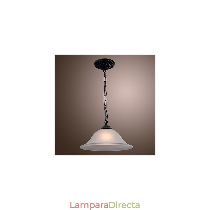 Lámpara colgante de bronce estilo mini cuenco clásico tradicional