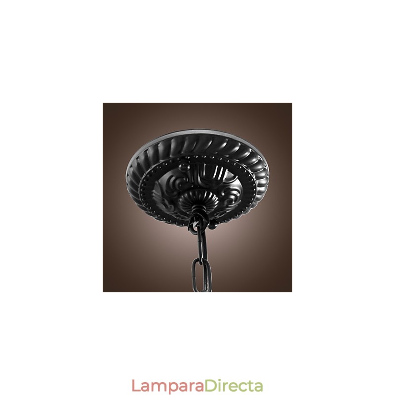 Lámpara colgante de bronce estilo mini cuenco clásico tradicional