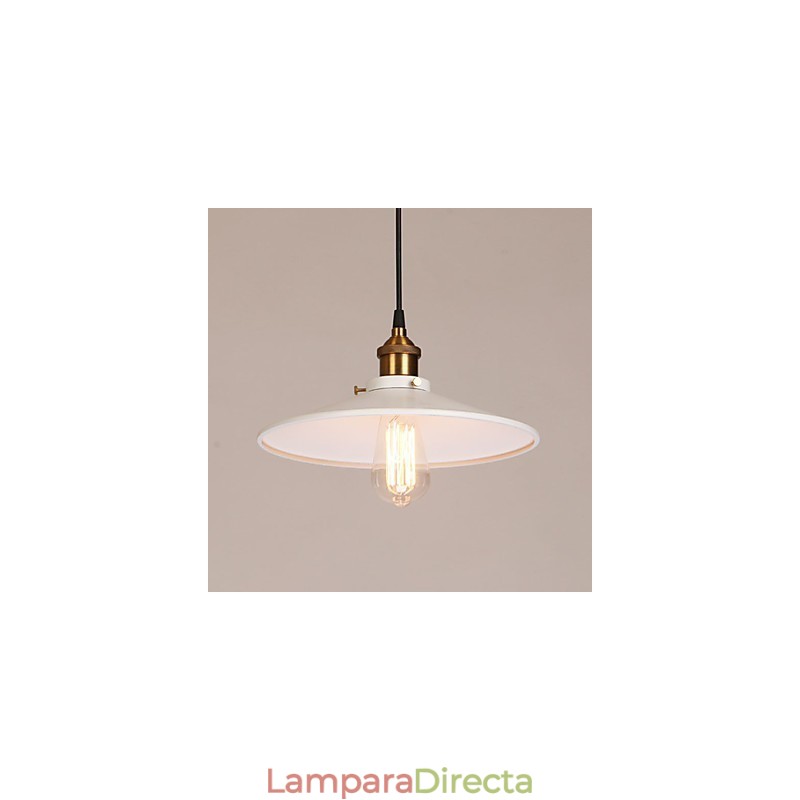 Lámpara colgante de metal con pintura vintage
