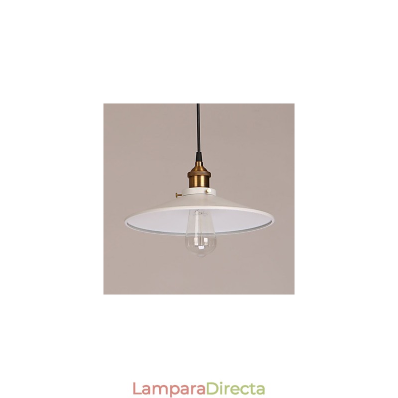 Lámpara colgante de metal con pintura vintage