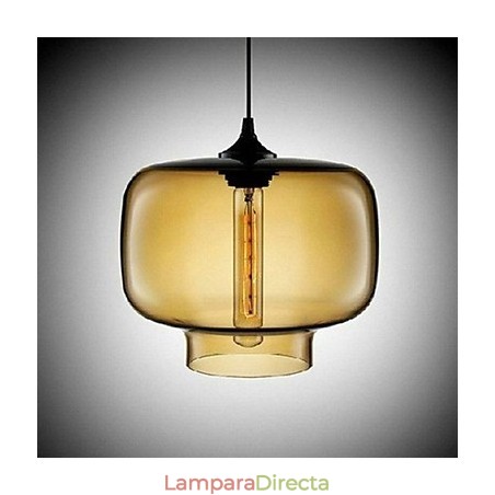 Lámpara colgante con diseño de botella, 1 luz, con pintura de hierro concisa Lámpara colgante con diseño de botella, 1 luz, con pintura de hierro concisa
