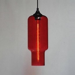 Lámpara colgante moderna de cristal con diseño de burbujas marrones