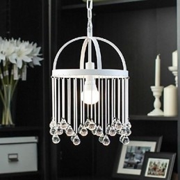 Lámpara colgante de metal con pintura de cristal, estilo mini, moderna, contemporánea, tradicional y clásica