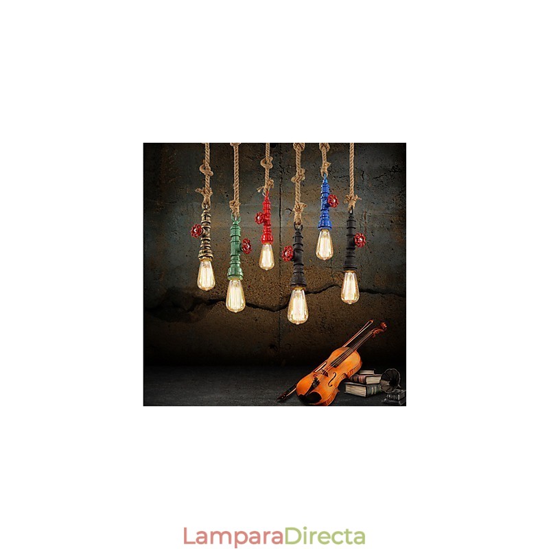 Lámpara retro americana industrial de viento