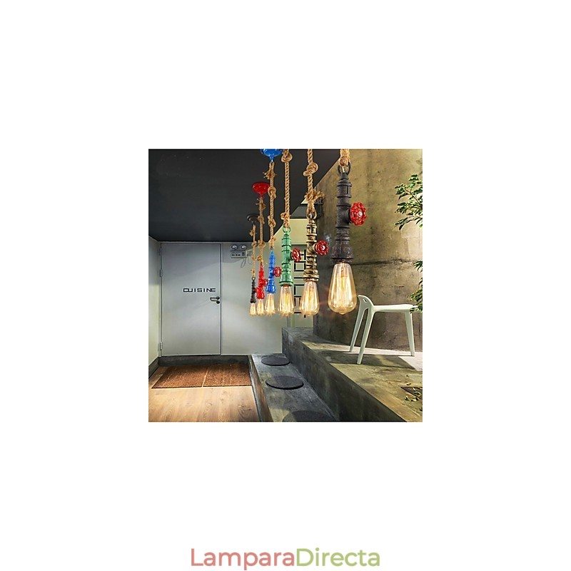 Lámpara retro americana industrial de viento