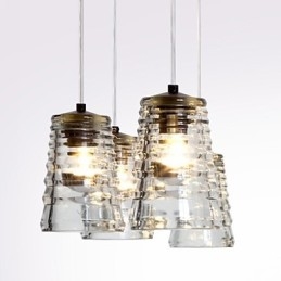 Lámpara colgante de cristal contemporánea moderna