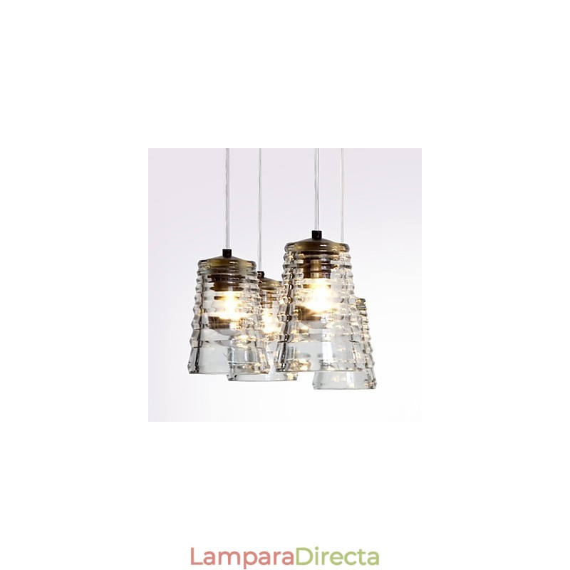 Lámpara colgante de cristal contemporánea moderna