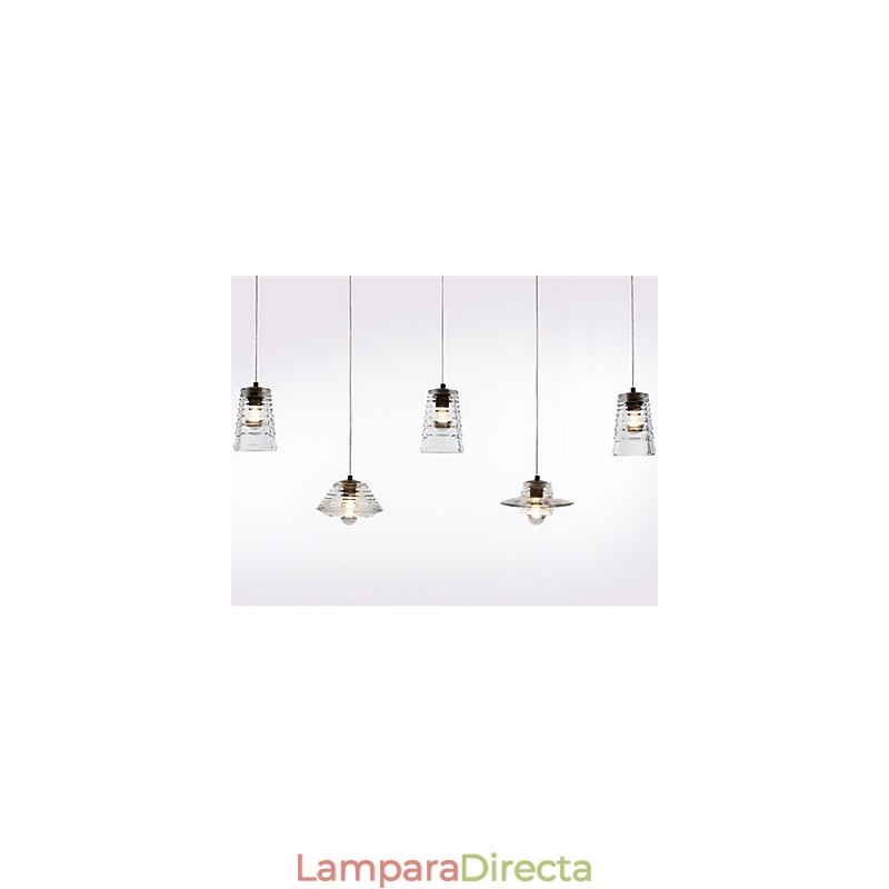 Lámpara colgante de cristal contemporánea moderna